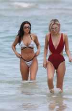 CHANTEL JEFFRIES and SARAH SNYDER on the Beach in Miami 07/22/2017