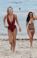 CHANTEL JEFFRIES and SARAH SNYDER on the Beach in Miami 07/22/2017
