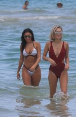 CHANTEL JEFFRIES and SARAH SNYDER on the Beach in Miami 07/22/2017