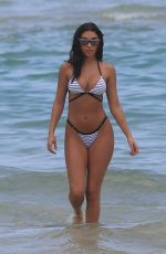 CHANTEL JEFFRIES and SARAH SNYDER on the Beach in Miami 07/22/2017