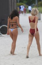 CHANTEL JEFFRIES and SARAH SNYDER on the Beach in Miami 07/22/2017