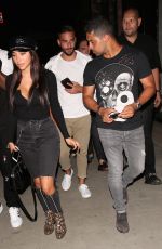 CHANTEL JEFFRIES and Wilmer Valderrama at Tao in Hollywood 07/15/2017