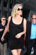 CHARLIZE THERON Arrives at Howard Stern Show in New York 07/19/2017