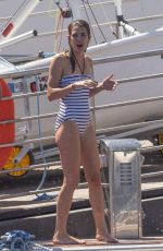 CHARLOTTE CASIRAGHI in Swimsuit at Yacht Club in Monaco 07/03/2017
