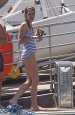 CHARLOTTE CASIRAGHI in Swimsuit at Yacht Club in Monaco 07/03/2017