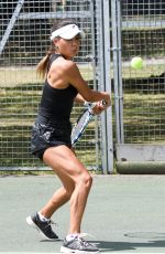CHELSEA SAMWAYS at a Tennis Court in London 07/08/2017