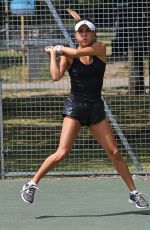 CHELSEA SAMWAYS at a Tennis Court in London 07/08/2017