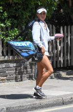 CHELSEA SAMWAYS at a Tennis Court in London 07/08/2017