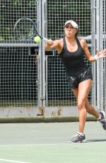 CHELSEA SAMWAYS at a Tennis Court in London 07/08/2017