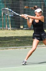 CHELSEA SAMWAYS at a Tennis Court in London 07/08/2017