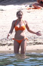 CHELSY DAVY in Bikini on the Beach in St Tropez 07/09/2017