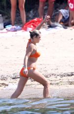 CHELSY DAVY in Bikini on the Beach in St Tropez 07/09/2017