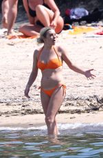 CHELSY DAVY in Bikini on the Beach in St Tropez 07/09/2017