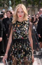 CHIARA FERRAGNI at Christian Dior Show at Haute Couture Fashion Week in Paris 07/03/2017