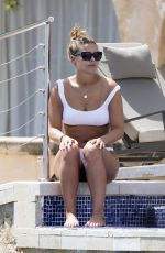 CHLOE LEWIS in Bikini at a Pool in Mallorca 07/26/2017