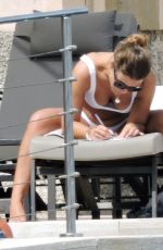 CHLOE LEWIS in Bikini at a Pool in Mallorca 07/26/2017