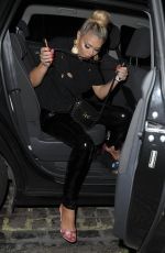 CHLOE SIMS Night Out in London 07/08/2017