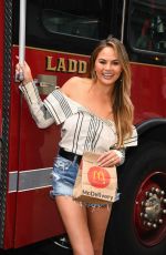 CHRISSY TEIGEN at McDelivery Launch in New York 07/25/2017