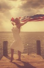 CHRISTINA AGUILERA in BIkini Celebrates 4th of July 07/04/2017