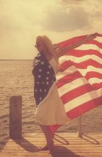 CHRISTINA AGUILERA in BIkini Celebrates 4th of July 07/04/2017
