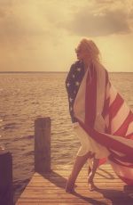 CHRISTINA AGUILERA in BIkini Celebrates 4th of July 07/04/2017
