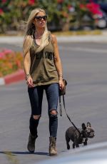 CHRISTINA EL MOUSSA Out with Her Dog in Orange County 07/07/2017