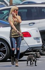 CHRISTINA EL MOUSSA Out with Her Dog in Orange County 07/07/2017
