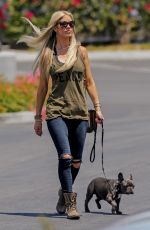 CHRISTINA EL MOUSSA Out with Her Dog in Orange County 07/07/2017