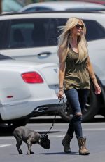 CHRISTINA EL MOUSSA Out with Her Dog in Orange County 07/07/2017