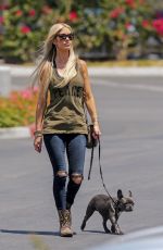 CHRISTINA EL MOUSSA Out with Her Dog in Orange County 07/07/2017