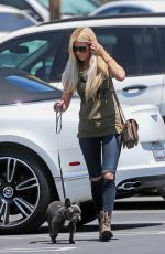 CHRISTINA EL MOUSSA Out with Her Dog in Orange County 07/07/2017