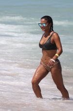 CHRISTINA MILIAN in Bikini at a Beach in Miami 07/01/2017