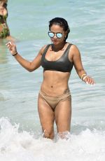 CHRISTINA MILIAN in Bikini at a Beach in Miami 07/01/2017