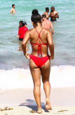 CHRISTINA MILIAN in Bikini on the Beach in Miami 07/15/2017