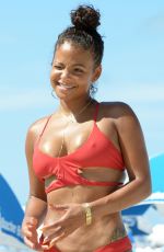 CHRISTINA MILIAN in Bikini on the Beach in Miami 07/15/2017