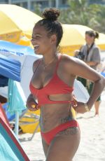 CHRISTINA MILIAN in Bikini on the Beach in Miami 07/15/2017