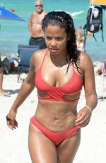 CHRISTINA MILIAN in Bikini on the Beach in Miami 07/15/2017