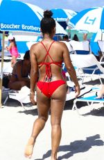 CHRISTINA MILIAN in Bikini on the Beach in Miami 07/15/2017