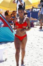 CHRISTINA MILIAN in Bikini on the Beach in Miami 07/15/2017