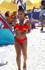 CHRISTINA MILIAN in Bikini on the Beach in Miami 07/15/2017