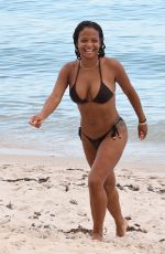 CHRISTINA MILIAN in Bikini on the Beach in Miami 07/18/2017