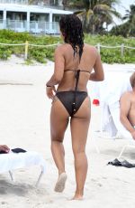 CHRISTINA MILIAN in Bikini on the Beach in Miami 07/18/2017