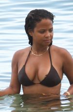 CHRISTINA MILIAN in Bikini on the Beach in Miami 07/18/2017