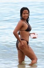 CHRISTINA MILIAN in Bikini on the Beach in Miami 07/18/2017