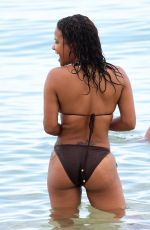 CHRISTINA MILIAN in Bikini on the Beach in Miami 07/18/2017