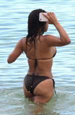 CHRISTINA MILIAN in Bikini on the Beach in Miami 07/18/2017