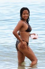 CHRISTINA MILIAN in Bikini on the Beach in Miami 07/18/2017