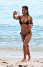 CHRISTINA MILIAN in Bikini on the Beach in Miami 07/18/2017
