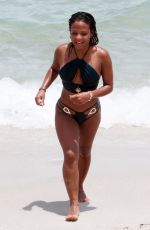 CHRISTINA MILIAN in Bikini on the Beach in Miami 07/20/2017