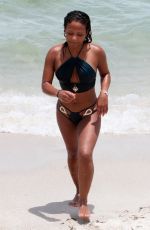 CHRISTINA MILIAN in Bikini on the Beach in Miami 07/20/2017